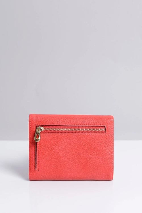 Mały Damski Czerwony Portfel Portmonetka