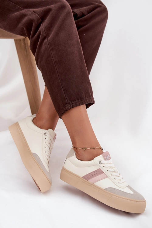 Sneakersy Damskie LEE AILANI WOMEN LOW 50253004.02A Zgaszona Biel