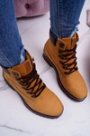 Damskie Botki Trapery Big Star Camel EE274035
