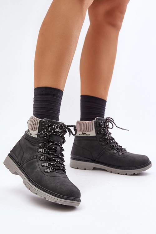 Ocieplane Trapery Damskie Lee Cooper LCJ-24-03-3043 Czarne