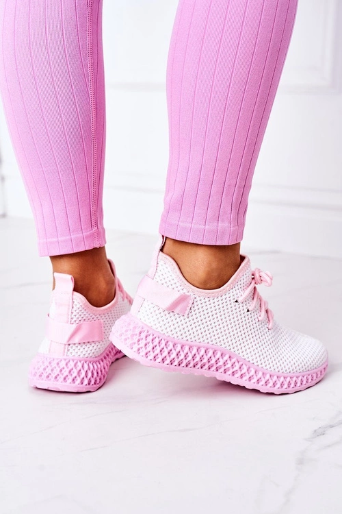 Damskie Sportowe Buty Slip-on Jasnoróżowe Run Away