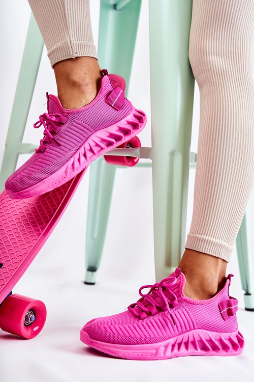Damskie Sportowe Buty Materiałowe Różowe Lenney