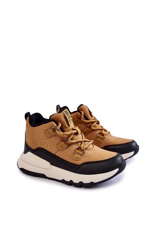 Dziecięce Botki Memory Foam Big Star KK374118 Camel