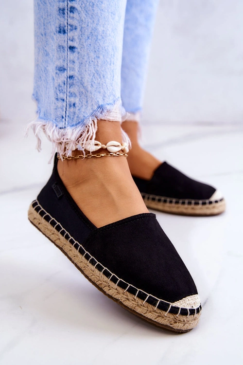 Damskie Klasyczne Espadryle Big Star JJ274952 Czarne