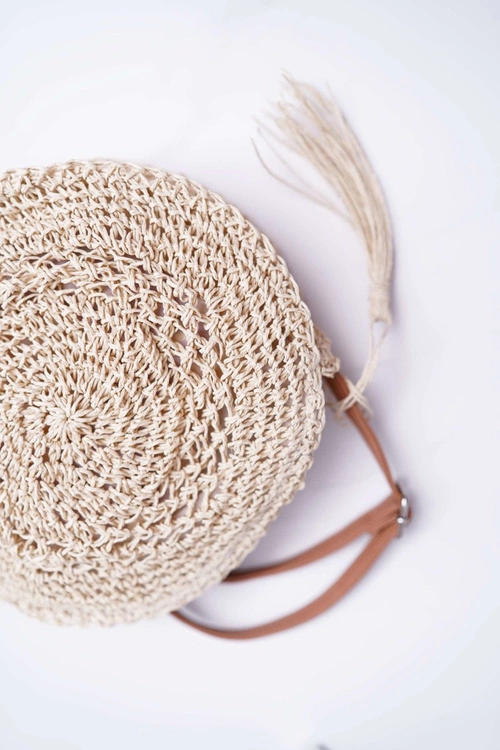 Torebka Pleciona Octario Beżowa