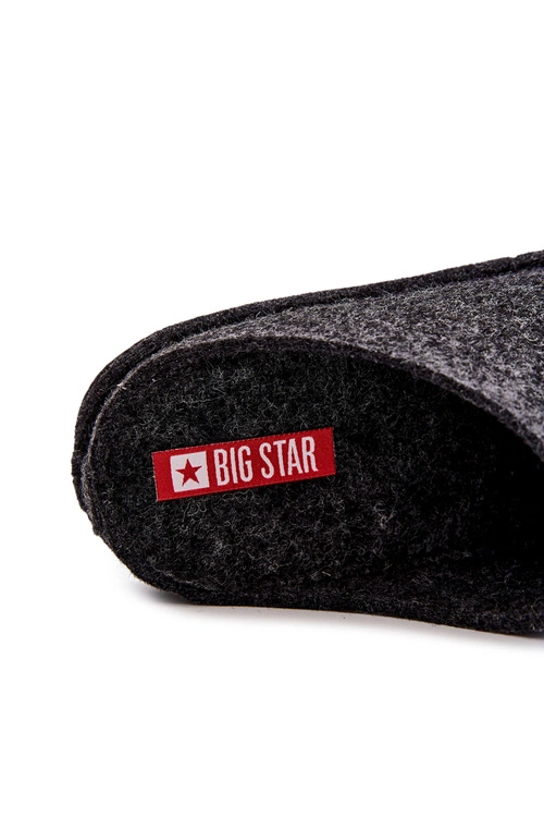 Klasyczne Męskie Papcie Big Star KK176003 Czarne