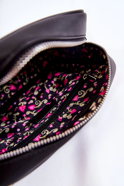 Skórzana Torebka Listonoszka GOE ZNJ011 Czarna