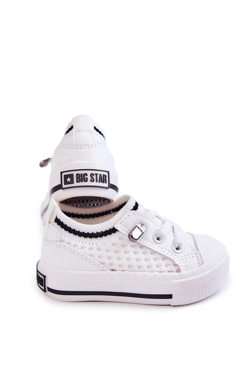 Dziecięce Wsuwane Trampki Big Star JJ374394 Białe