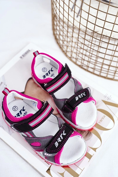 Dziecięce Sandałki Dla Dziewcząt Profilaktyczne BARTEK T-16176-7/77G