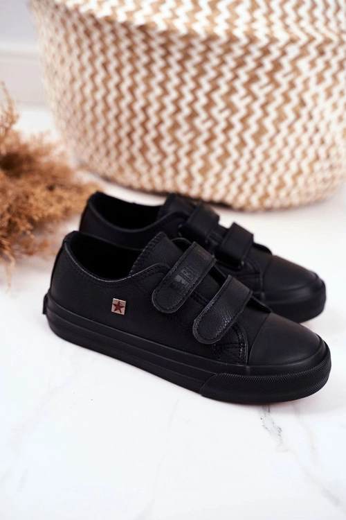 Trampki Dziecięce Big Star Na Rzepy Czarne GG374009