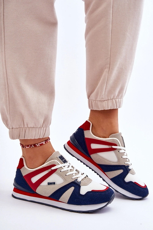 Wygodne Damskie Sneakersy Memory Foam Big Star LL274950 Czerwone