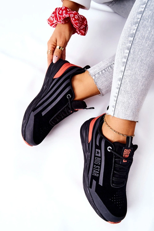 Skórzane Buty Sportowe Big Star II274460 Czarne