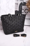Elegancka Damska Torebka MONNARI BAG5470-020 Czarna Pikowana