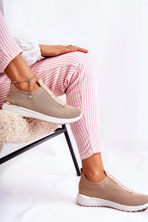 Damskie Wsuwane Buty Sportowe Beżowe Ardenza