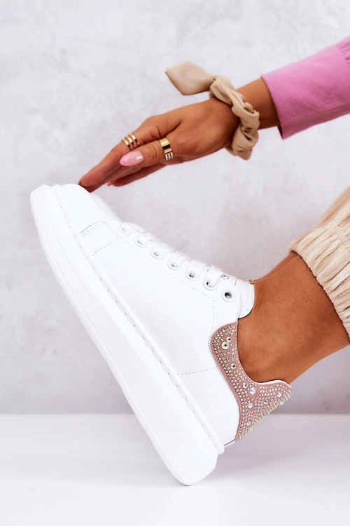 Damskie Buty Sportowe GOE JJ2N4051 Biało-Różowe