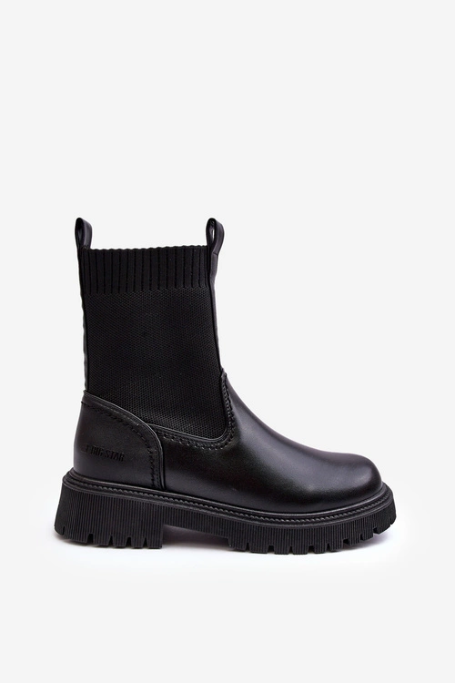 Botki Na Płaskim Obcasie Czarne Big Star MM2745432