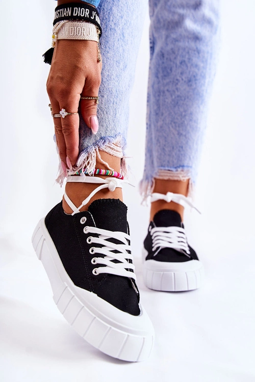 Wspieraj WOŚP Damskie Czarne Trampki Comes