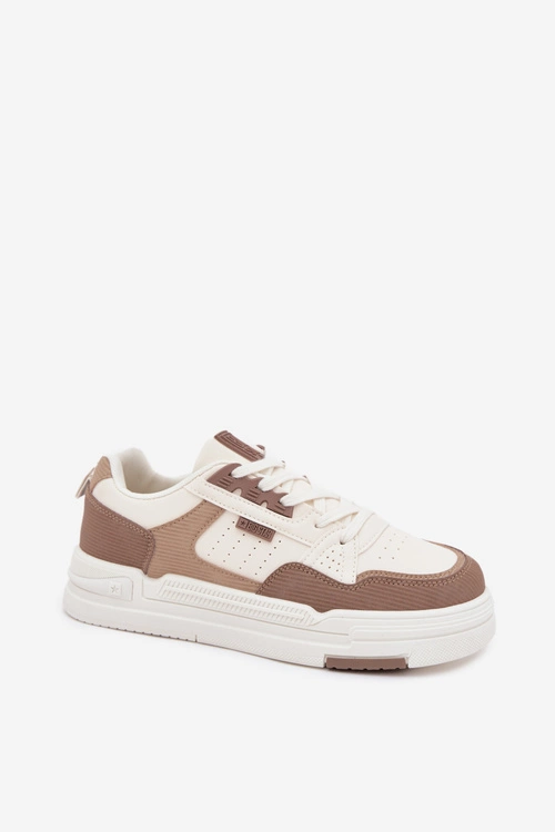 Sneakersy Na Platformie Big Star OO274A151 Ciemnobeżowe