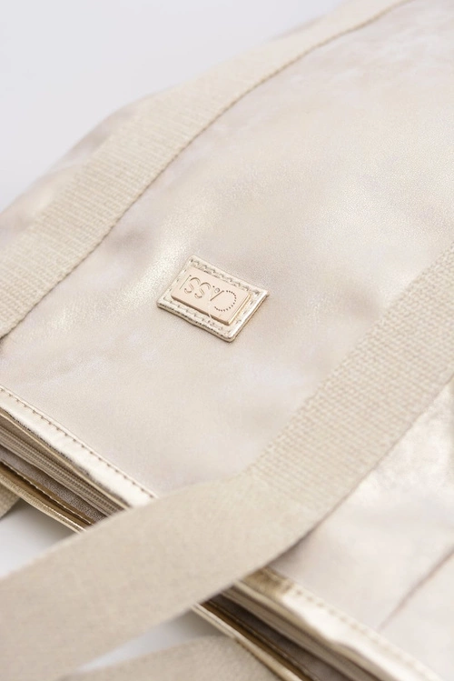 Damska Duża Złota Torba Shopper