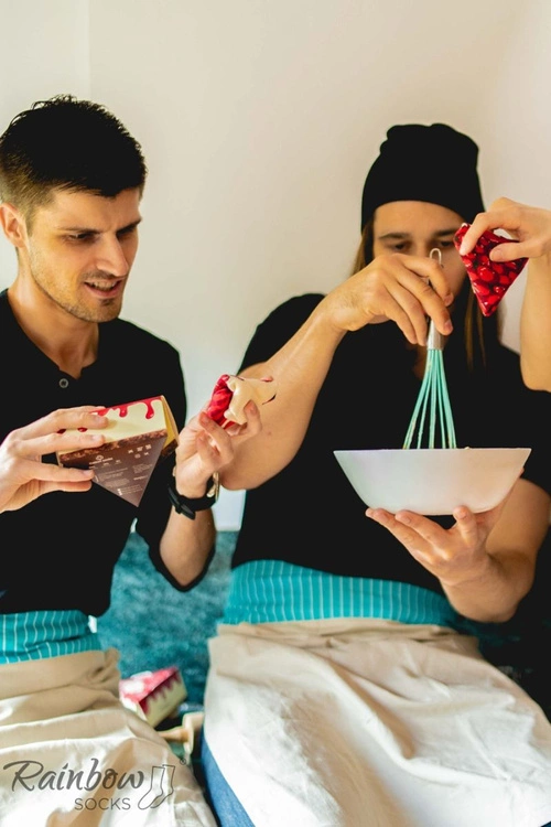Skarpetki Rainbow Socks Sernik Nowojorski Z Wiśnią 1 Para