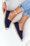 Espadryle Na Plecionej Podeszwie Big Star HH274500 Granatowe