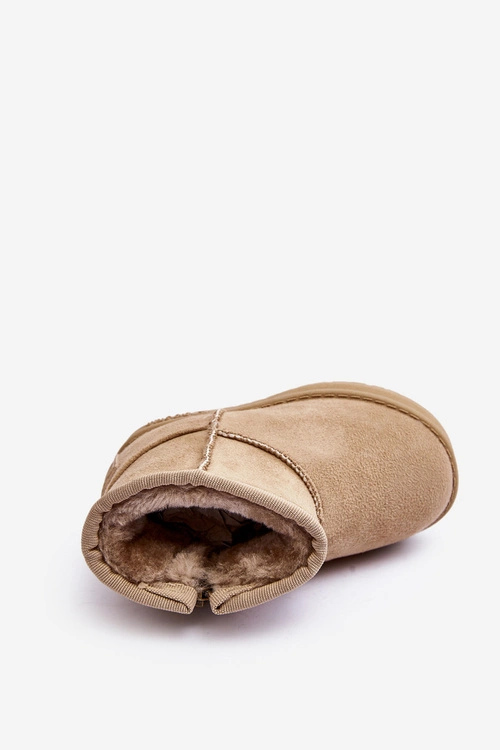 Dziecięce Śniegowce Ocieplane Na Suwak Beżowe Big Star MM374098