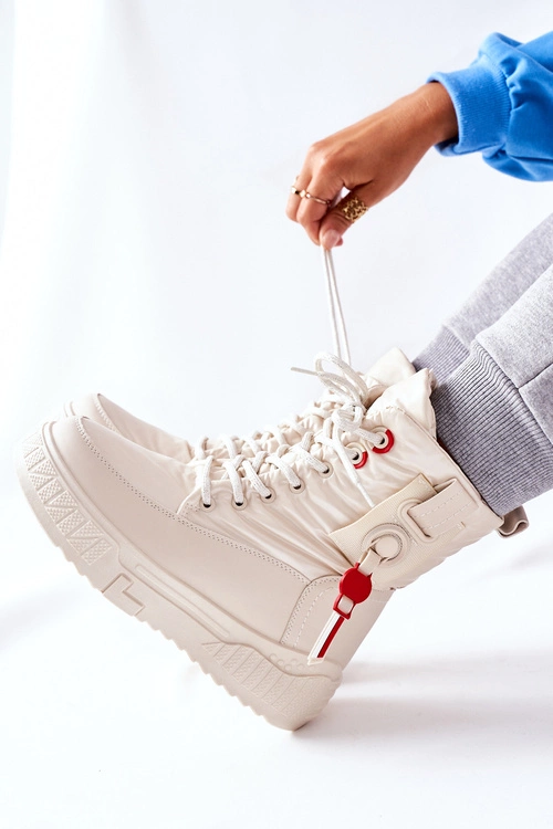 Damskie Śniegowce Beżowe Cascia