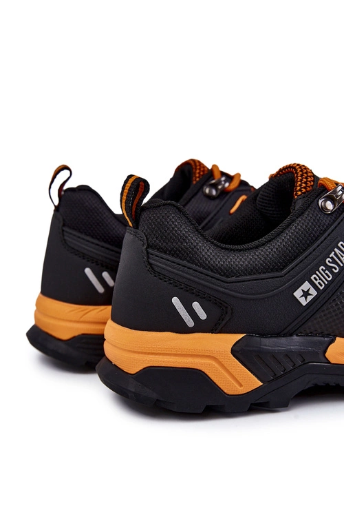 Męskie Buty Sportowe Trapery Memory Foam Big Star KK174107 Pomarańczowe