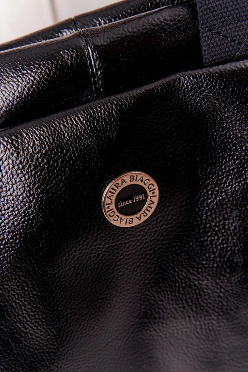 Torebka Shopper Na Ramię LAURA BIAGGI Czarna