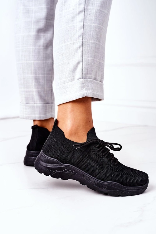 Damskie Sportowe Buty Sneakersy Czarne Ruler
