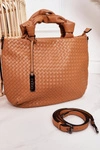 Damska Pleciona Torebka Shopper NOBO NBAG-K1320 Brązowa