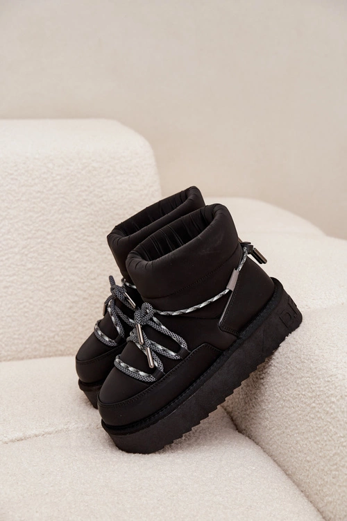 Śniegowce Na Platformie D.Franklin DFSH371015 Czarne