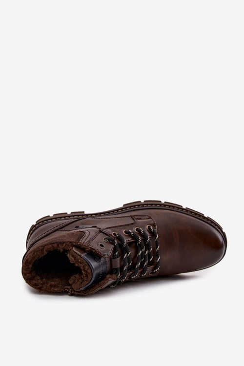 Trapery Męskie Ocieplane Wrangler 20253034.IKU Ciemnobrązowe