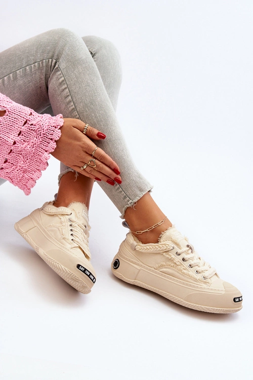 Damskie Sneakersy GOE NN2N4060 Beżowe