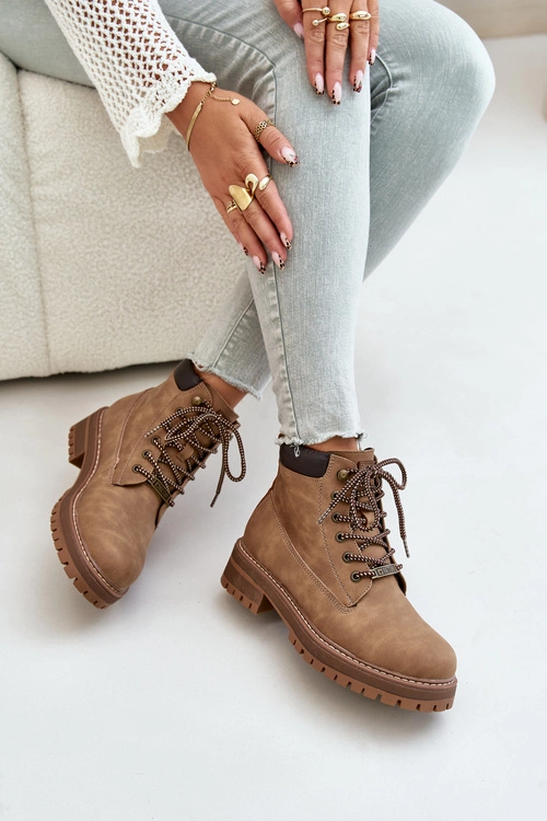 Trapery Damskie Ocieplane Big Star OO274A289 Brązowe