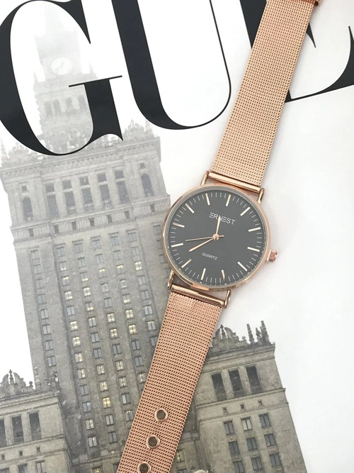 Damski Zegarek Ernest Lena Różowe Złoto