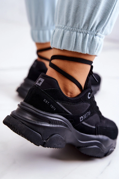 Damskie Sneakersy Buty Sportowe Big Star JJ274578 Czarne