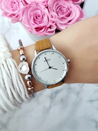 Damski Zegarek Ernest Ethienne Brązowy