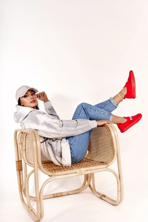 Damskie Tenisówki Slip-on Big Star FF274220 Czerwone