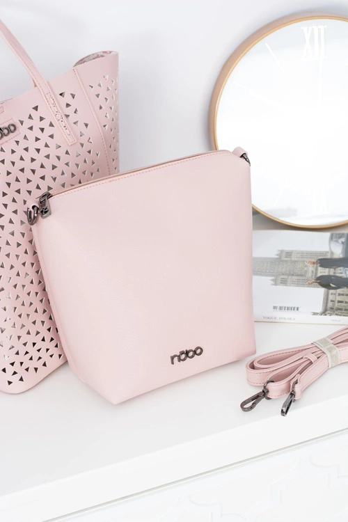 Damska Duża Różowa Torebka Nobo Shopper