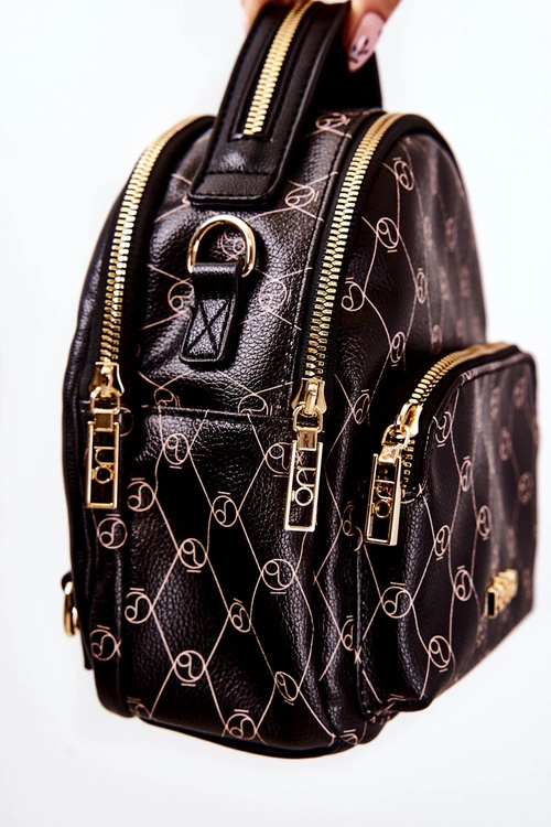 Damski Skórzany Plecak NOBO L1341-C020 Czarny