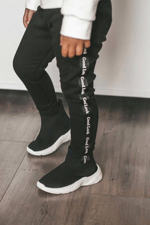 Obuwie Sportowe Dziecięce Wysokie Czarne Viki