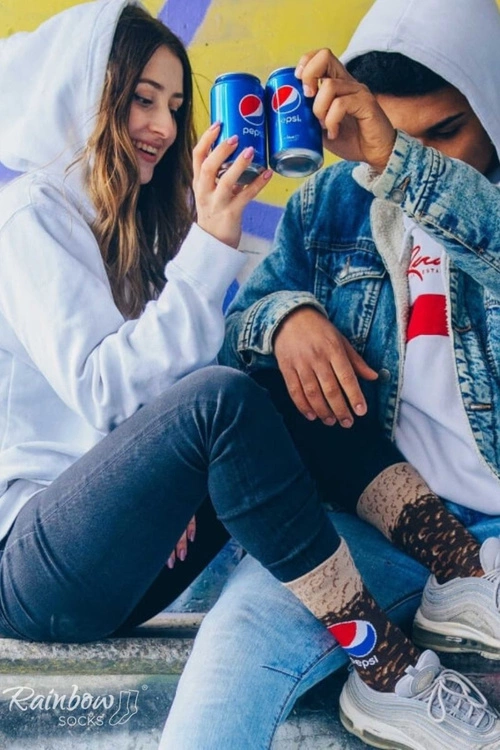 Skarpetki Rainbow Socks x Pepsi 1 Para