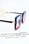 Damskie Modne Okulary Przeciwsłoneczne V130045 Niebiesko-Różowe