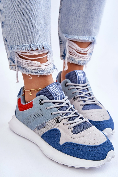 Damskie Sneakersy Big Star LL274421 Niebieskie