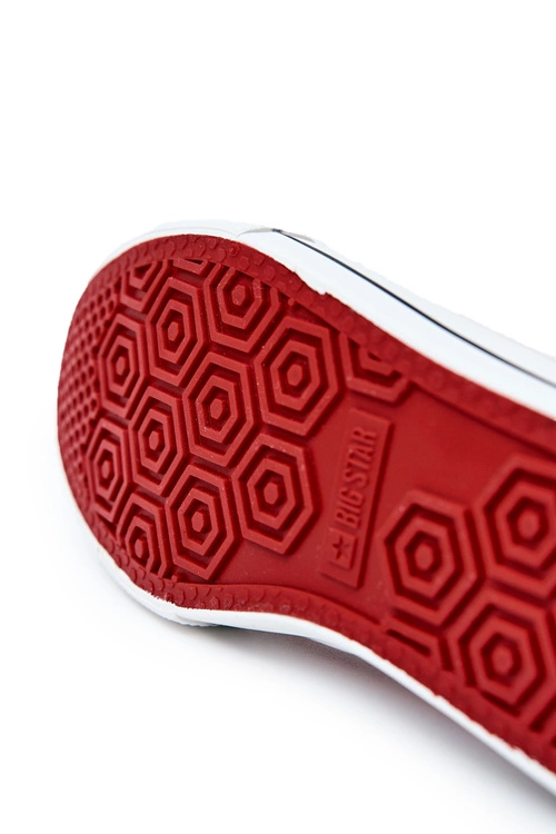 Męskie Wysokie Skórzane Trampki BIG STAR JJ174071 Białe