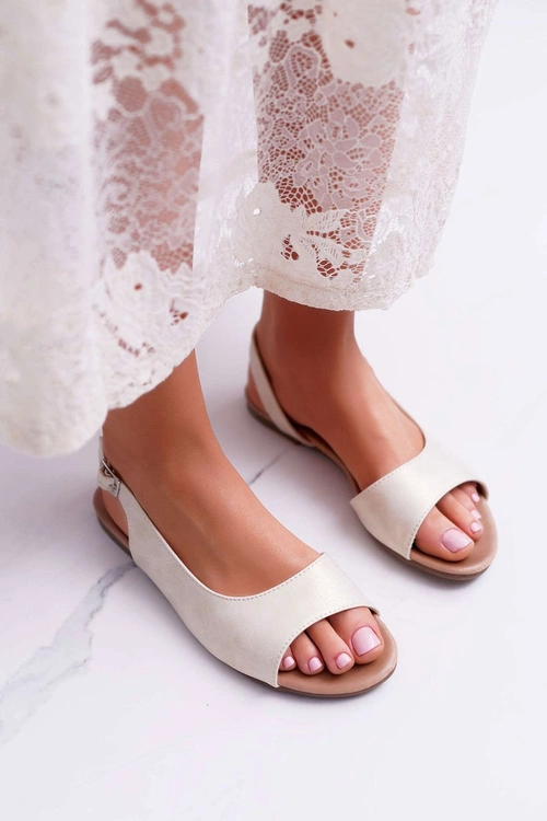 Sandały Damskie Jasno Złote Prius