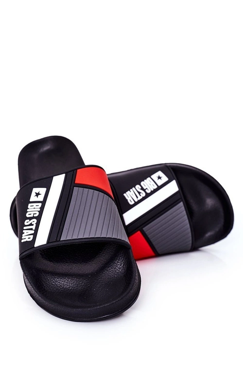 Męskie Klapki Big Star HH174836 Czarne