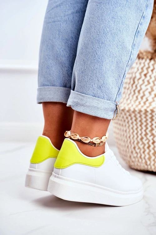 Sportowe Damskie Buty Lu Boo Białe Matilda