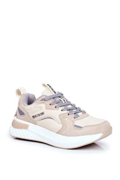 Sportowe Męskie Buty Big Star Beżowe GG174465